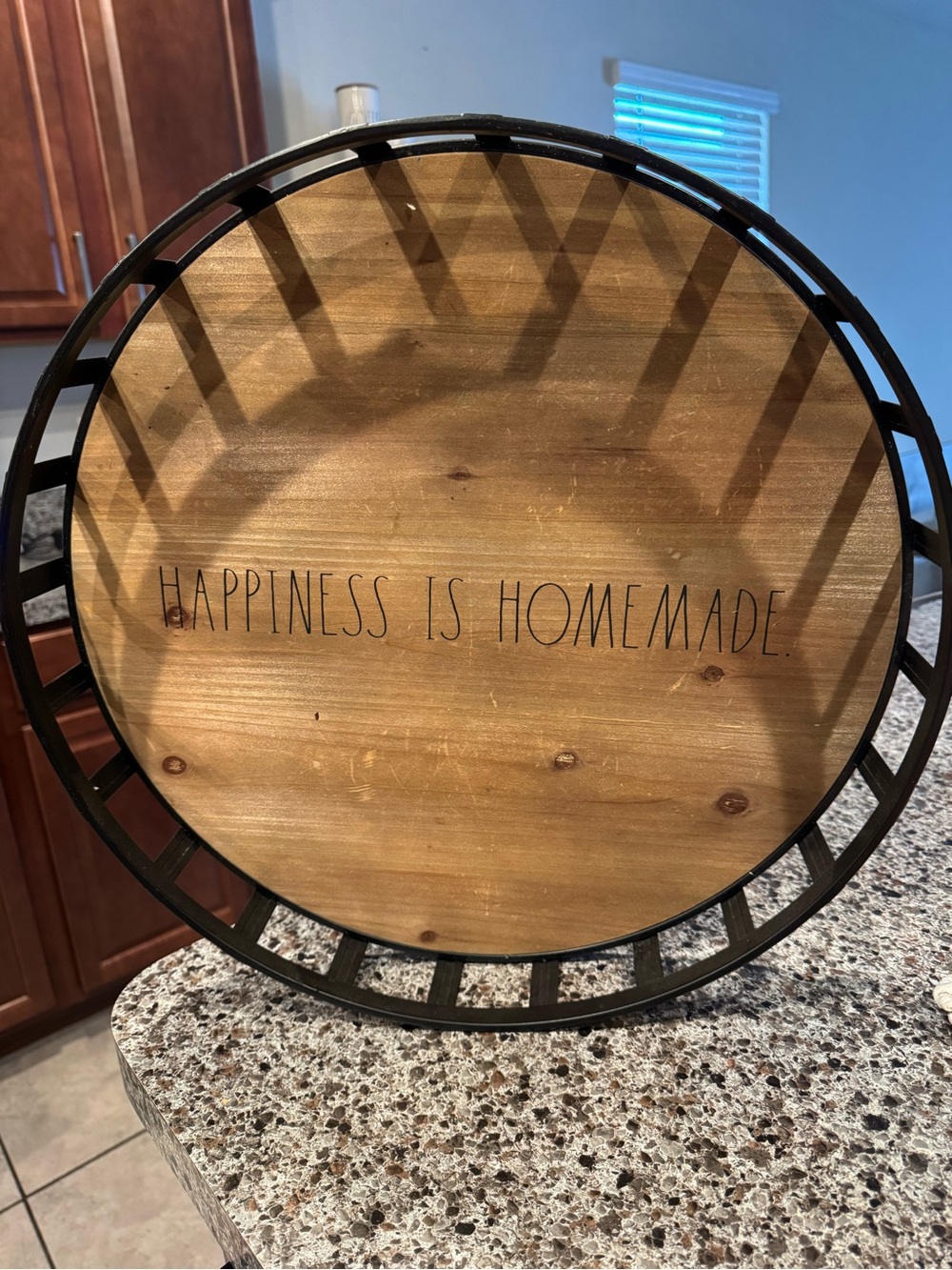 Rae Dunn coffee table center piece